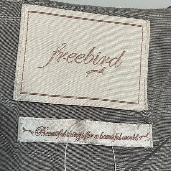 Freebird (Icelandic Designer) I Hand Embroidered Silver Sequined Mini Skirt - Picture 7 of 13